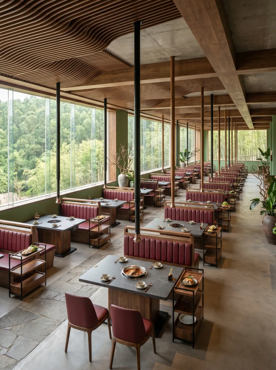How to Lay Out a Hot Pot Restaurant: Aisles, Carts, Sauce Bar and Seat Count