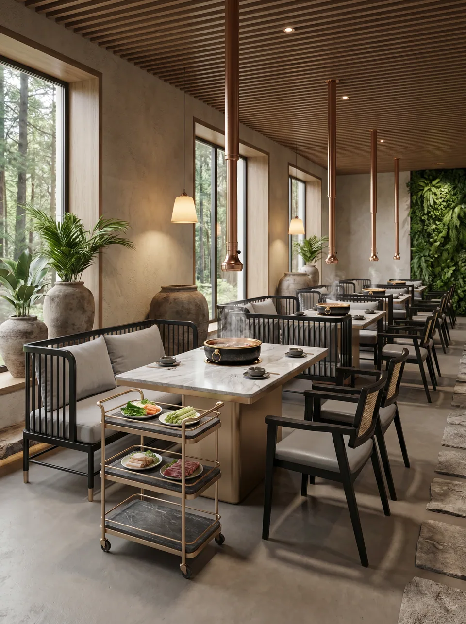 Ingredient Carts & Dining Chairs